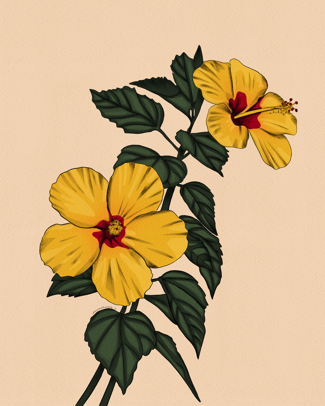 Pua Aloalo Art Print