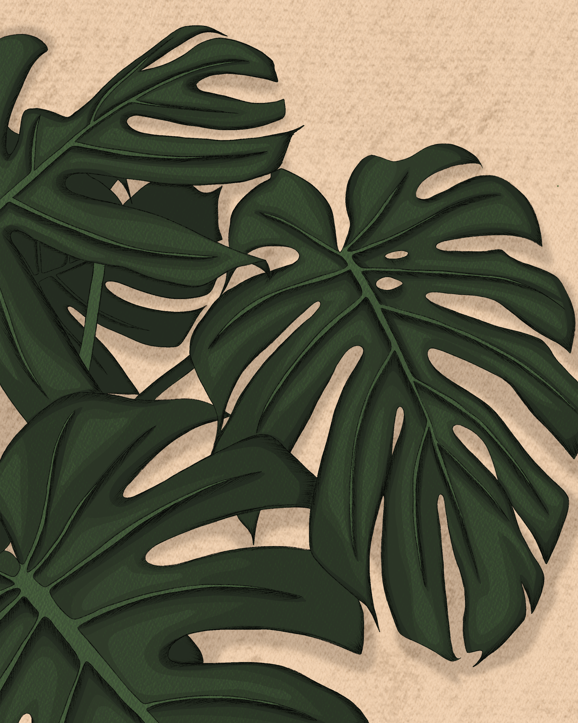 Monstera Love Art Print – Mayan Llanera Art & Design Co