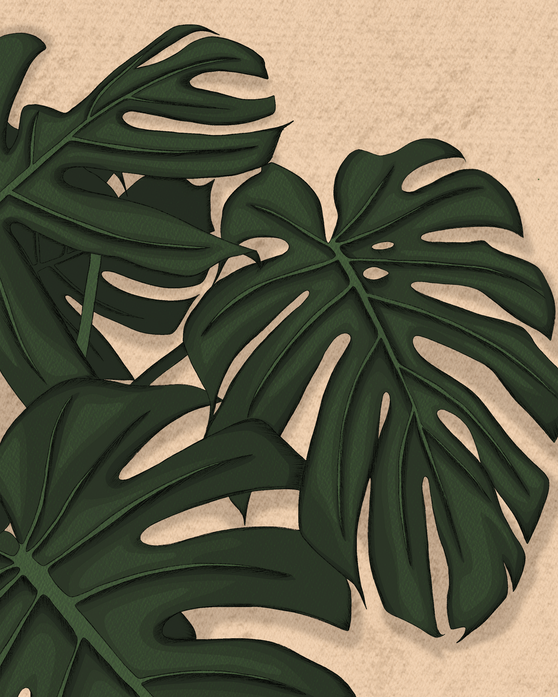 Monstera Love Art Print