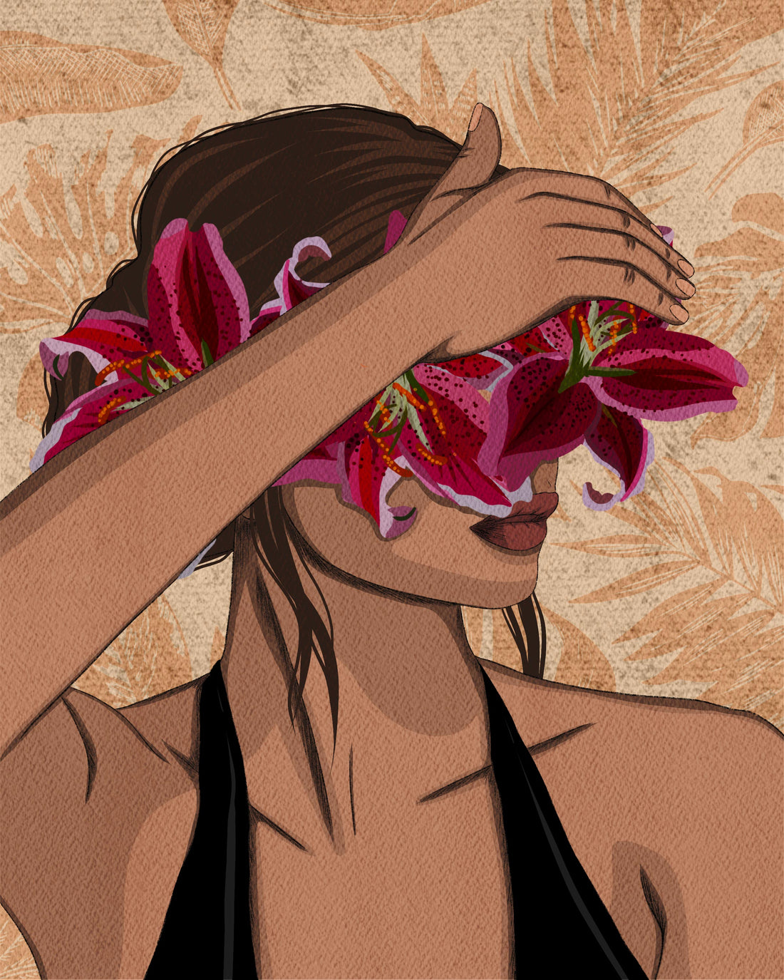 Lily Stargazer Art Print