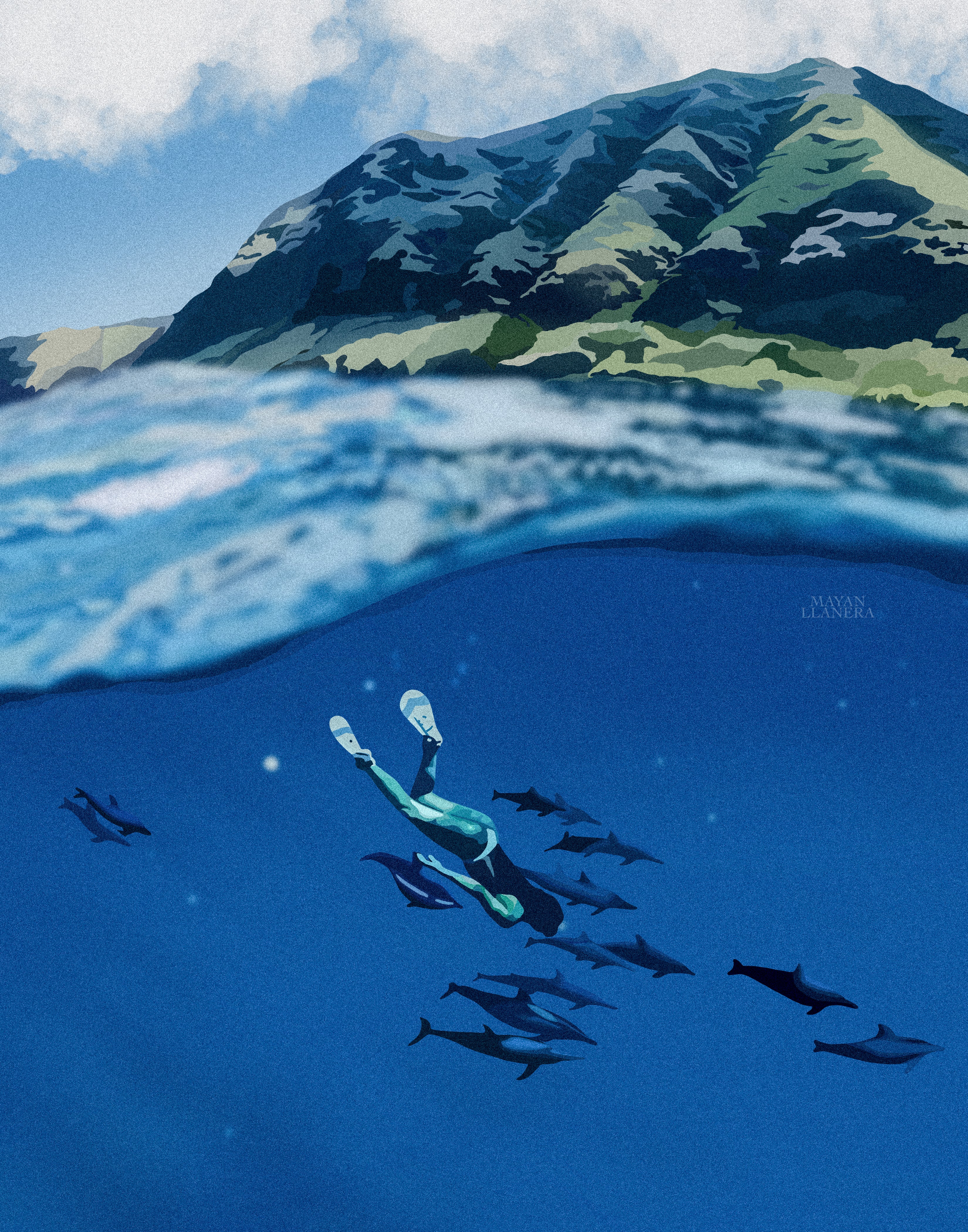 Lucky We Live Hawaii Art Print – Mayan Llanera Art & Design Co