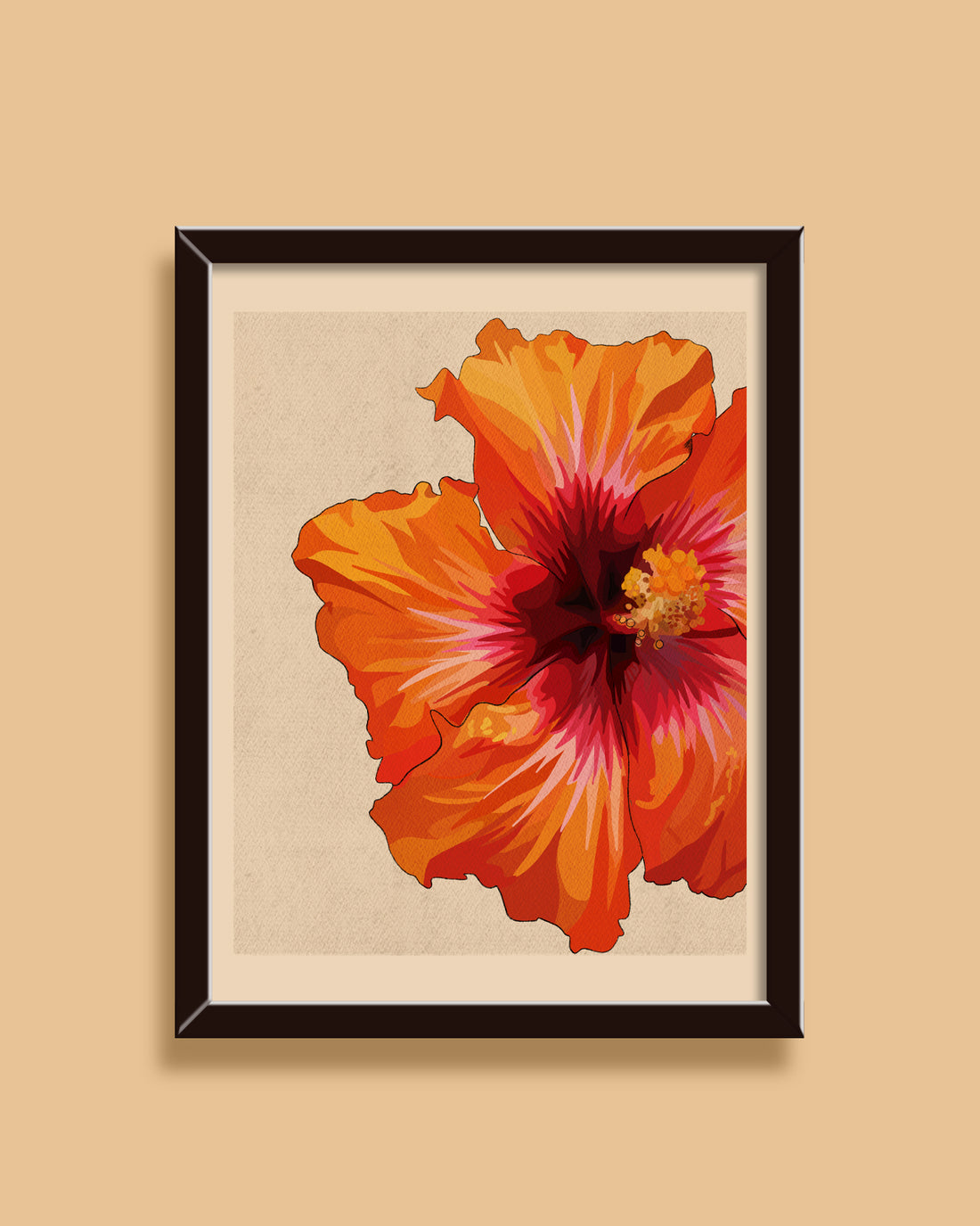 Hibiscus Love Art Print