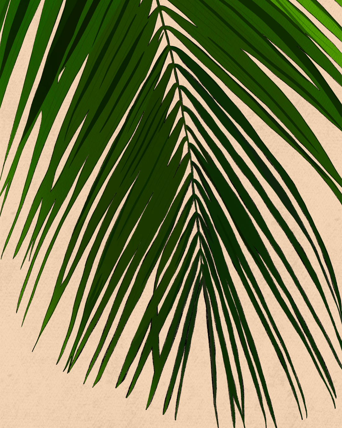 Palm Leaf Art Print