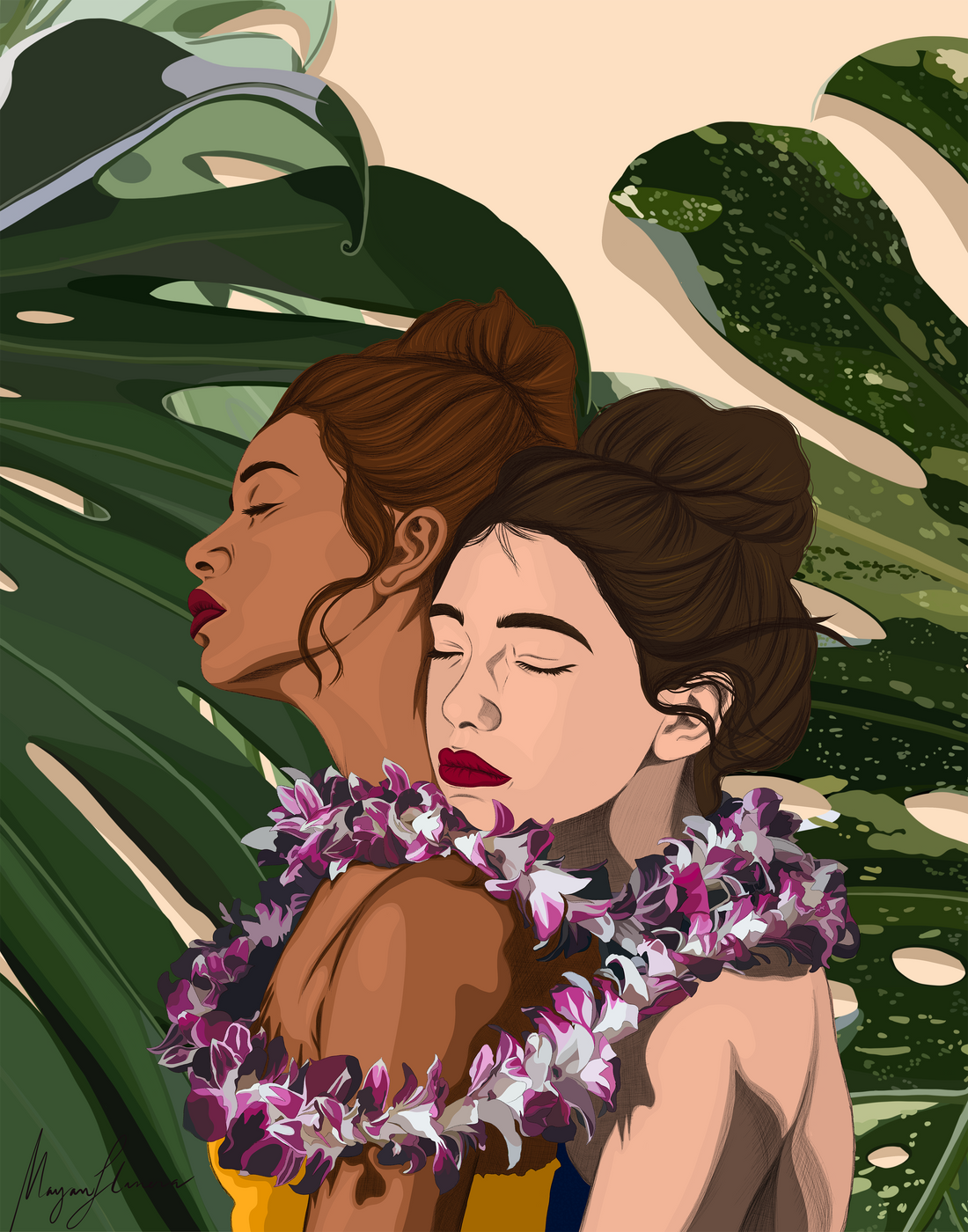 Mana Wahine Art Print